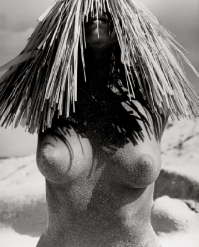 “WOMAN WITH STRAW HAT, HAWAII, 1988”