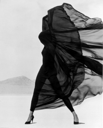 “VERSACE VEILED DRESS, EL MIRAGE, 1990”