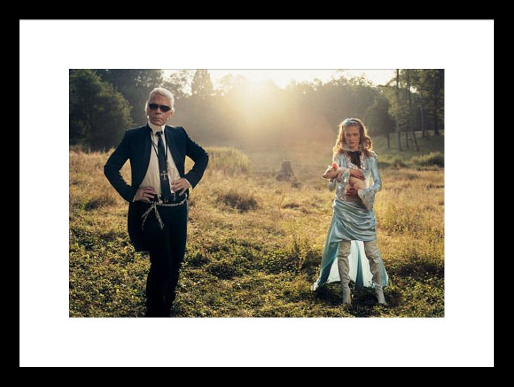 ALICE IN WONDERLAND, KARL LAGERFELD AS THE DUCHESS, PARIS, 2003